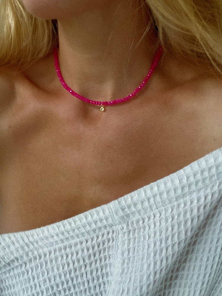 Hot Pink Cowgirl Necklace