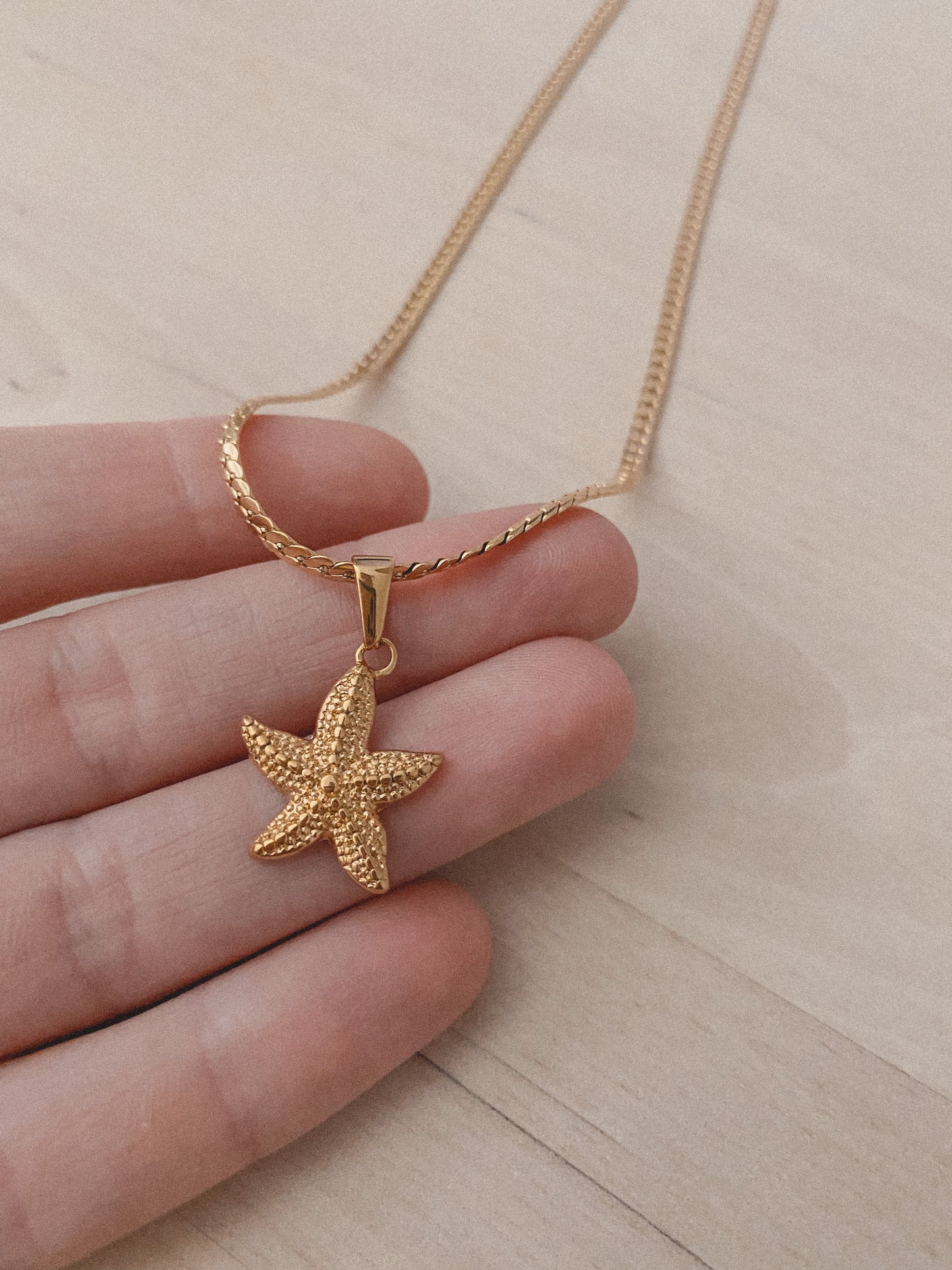 Gold Star Fish Necklace