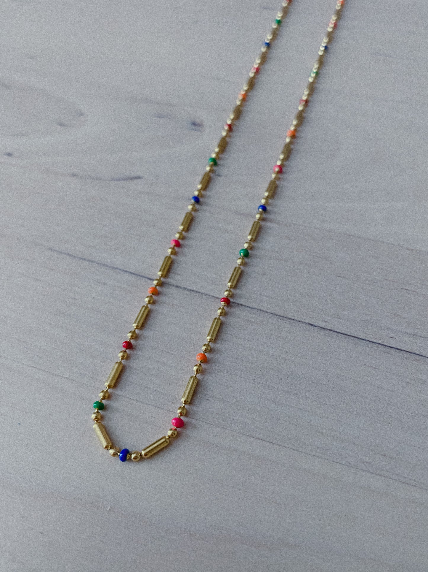Riding The Wave In Color Necklace