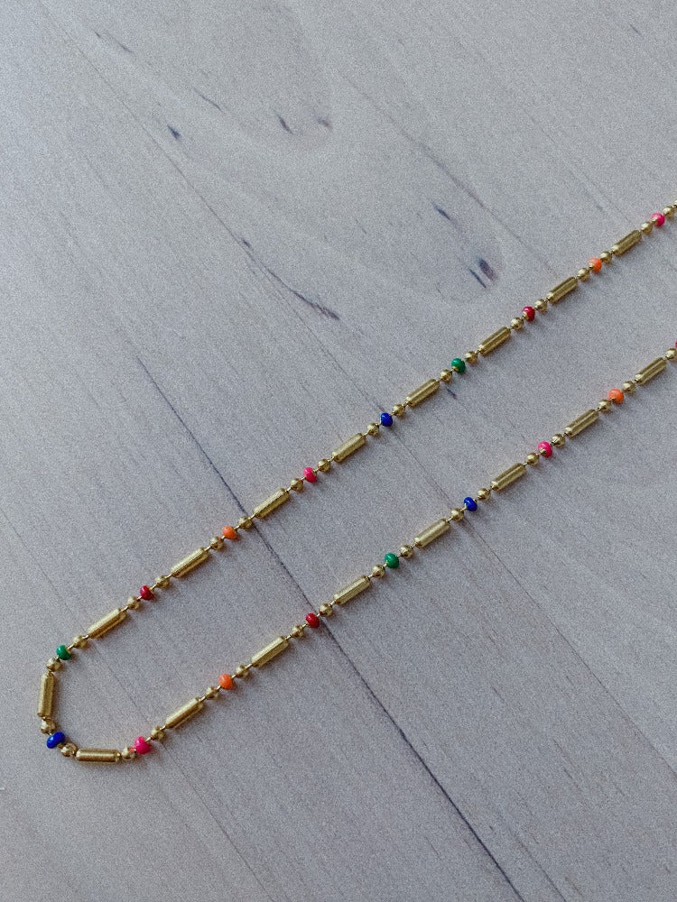 Riding The Wave In Color Necklace