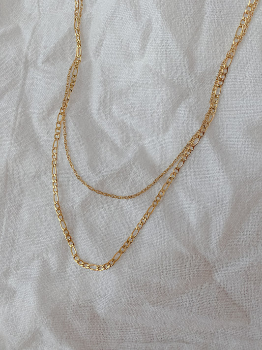 Layering Double Chain Necklace