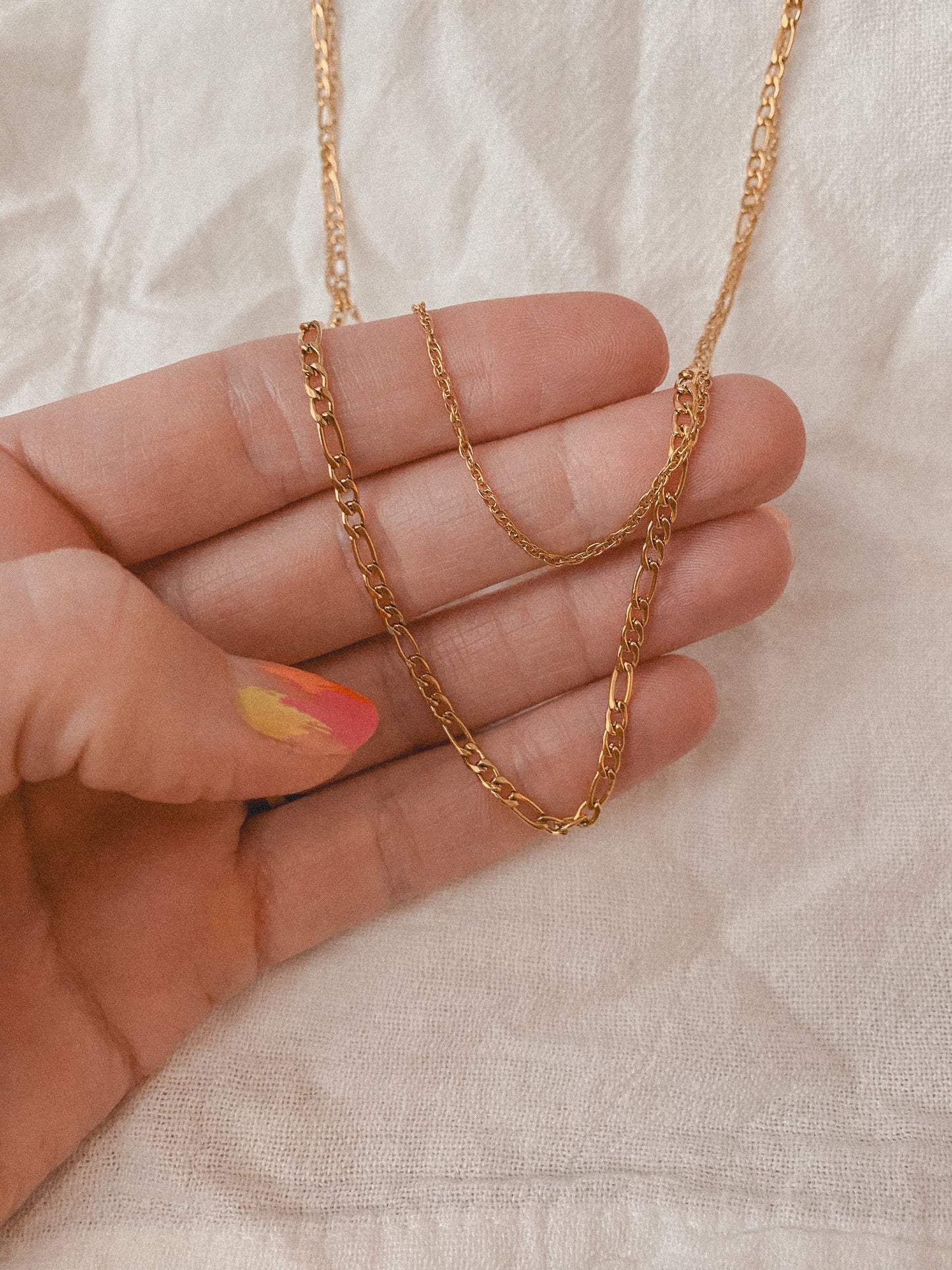 Layering Double Chain Necklace