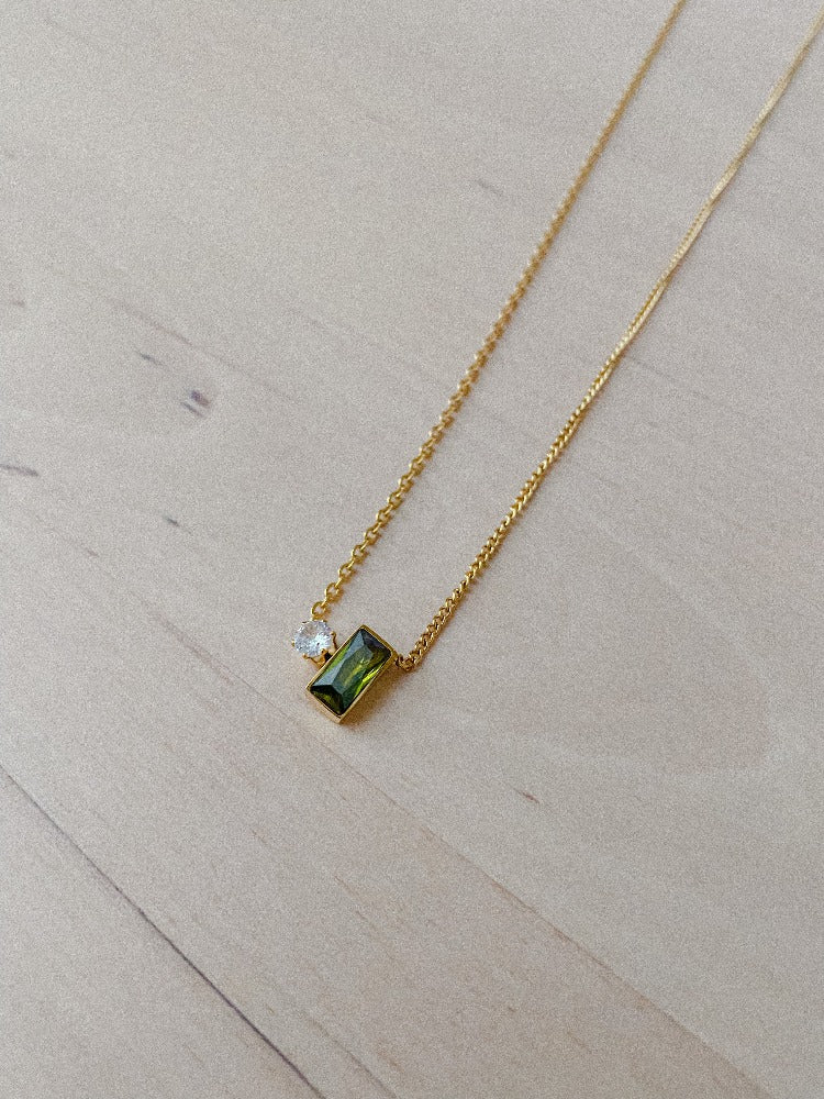 Forest + Water Necklace