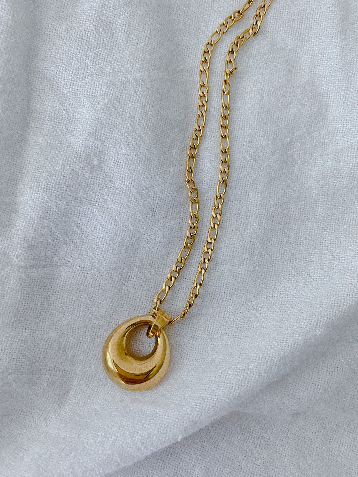 Golden Water Drop Necklace