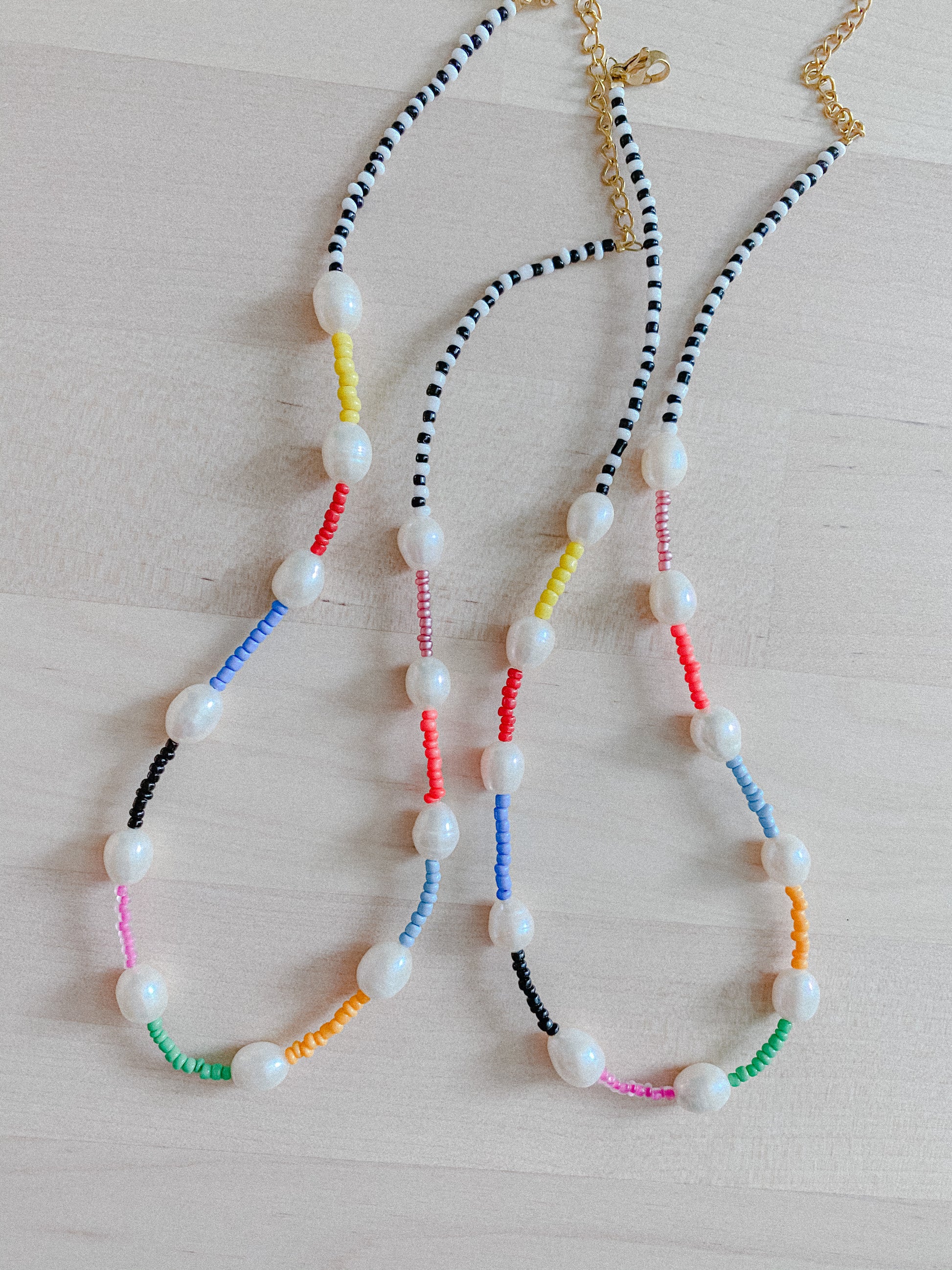 Rainbow Pearls Necklace - Mae Cargo