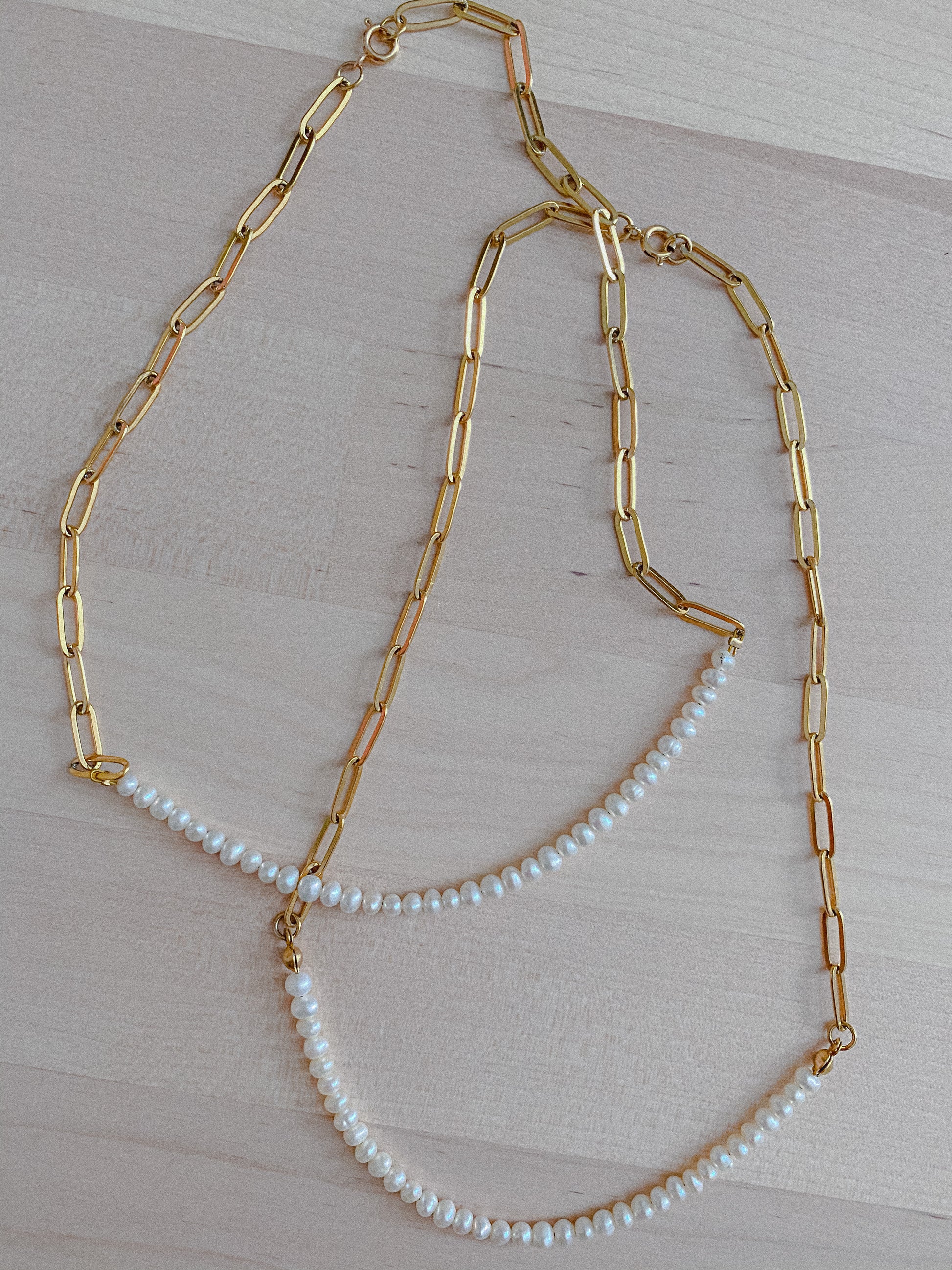 Iron + Pearls Necklace - Mae Cargo