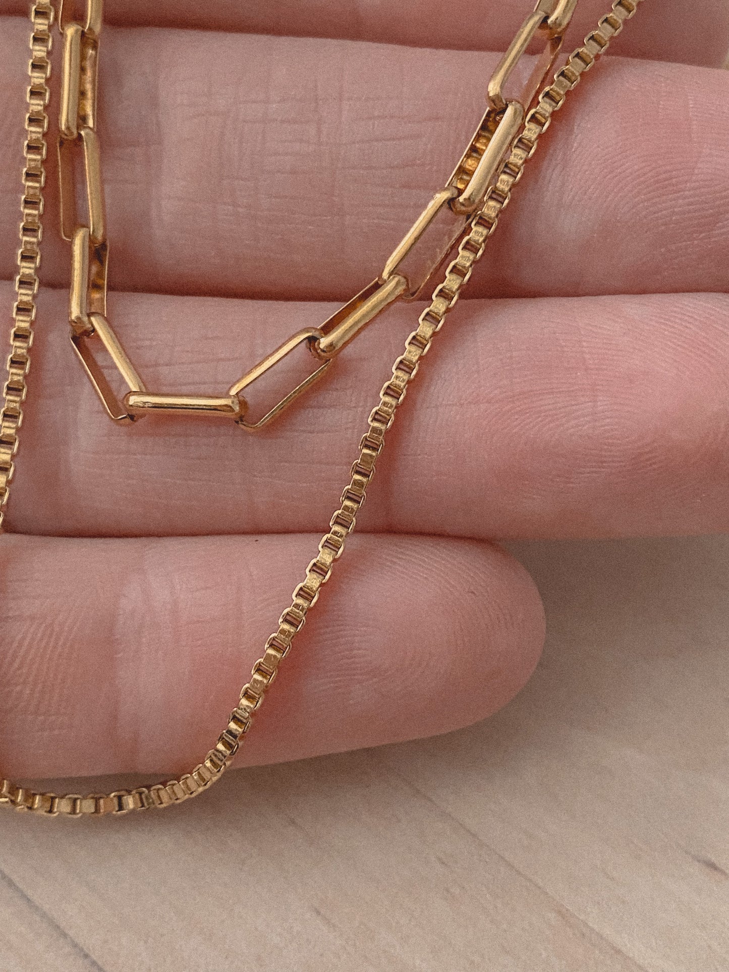 Golden Chains x3 Necklace