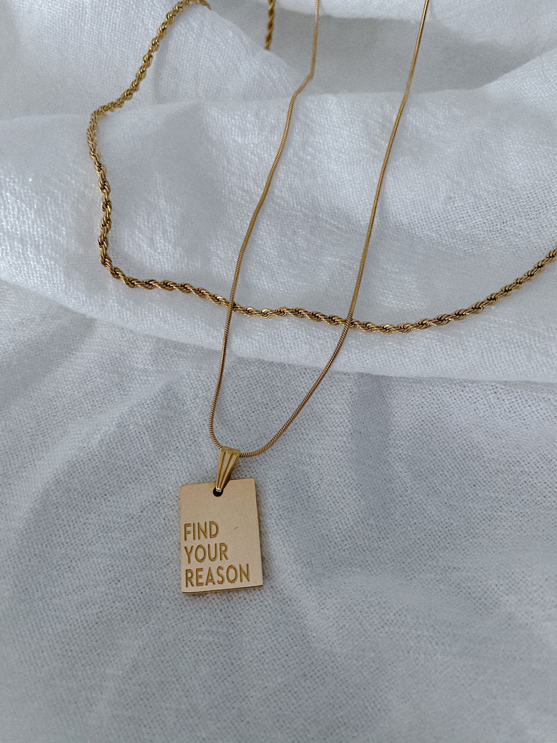 FIND YOUR REASON - both necklaces combined + gift box - Mae Cargo